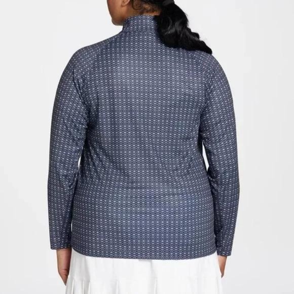 NWT Walter Hagen Women's Printed UV Long Sleeve Golf 1/4 Zip - Picture 6 of 7